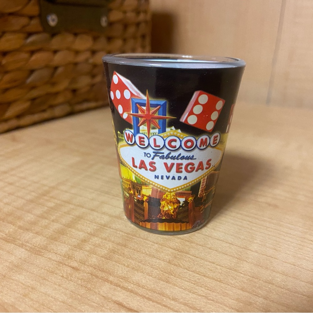 Las Vegas shot glass